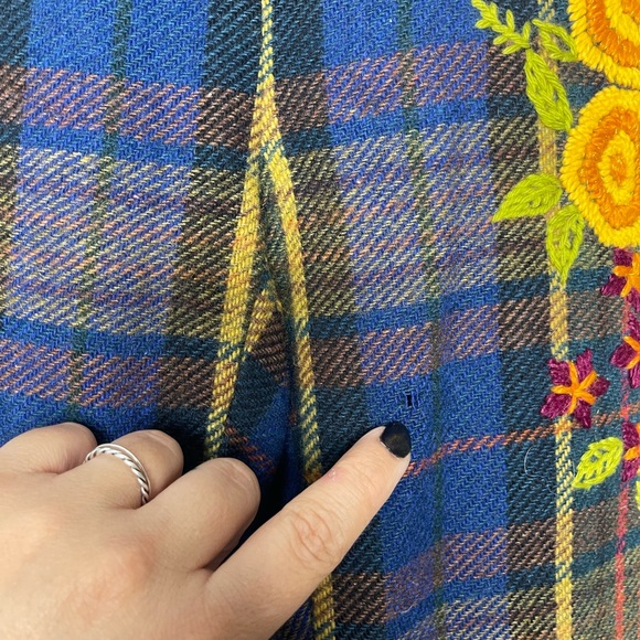 Vintage Plenty Flannel Floral Multi-colored Wool Blend Pants Size Medium - Picture 5 of 13